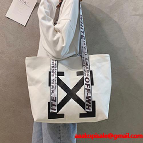 【美品】OFF-WHITE トートバッグショルダーバッグ　off-white