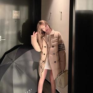 THOM BROWNE トムブラウン偽物 ダウンジャケット 激安 男女兼用 暖かい防寒着おすすめ 中綿入れ