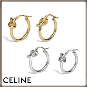 CELINE セリーヌ 激安 偽物 ピアス KNOT SMALL HOOPS シンプルで可愛い 都会的で洗練された雰囲気