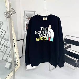 先取りGocci × The North face 2022AWファッション ノースフェイス偽物 スエットシャツ 可愛い 男女兼用