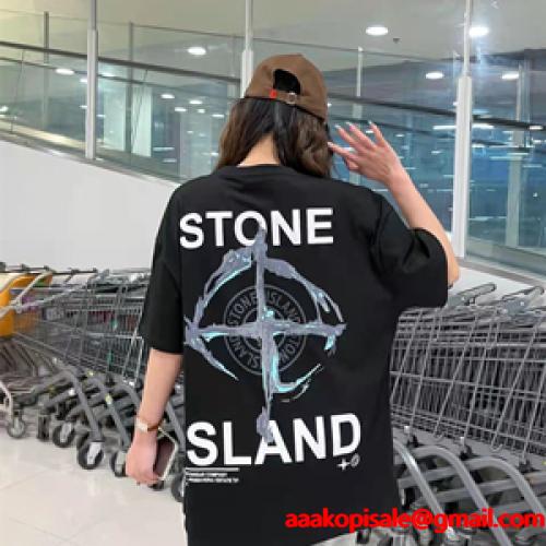 2022春夏ファッション STONE ISLAND偽物 ストーンアイランド半Tシャツ 