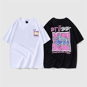 着こなし♡STUSSYｔシャツコピーステューシー新作男女兼用...