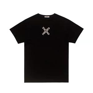KENZO リトルX 半袖Tシャツ 偽物ケンゾー クロスロゴ 2色展開 シンプルのストリートウェア 夏に欠けない一品