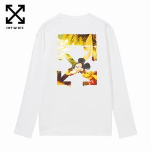 大人気コラボ商品オフホワイトレディース長袖ＴシャツOFF-WHITEスーパーブランドコピーブラック綿