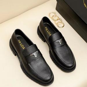 人気ブランド  プラダ PRADA フラット ビジネスシュー...