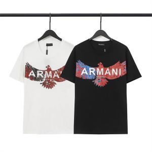 アルマーニ ARMANI 数に限りがある 2017春夏 半袖Tシャツ 2色可選 自然な肌触り_アルマーニ ARMANI_ブランド コピー 激安(日本最大級)