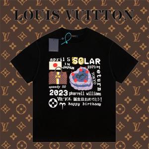 通勤の定番 年激安 Louis VuittonTシャツコピーサラサラの着心地 純綿素材 カラー印刷 男女適用