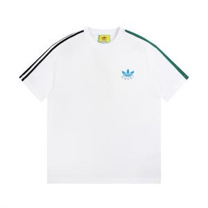 大人気のコラボレーション GUCC1 ×Adidas ブランドスーパーコピー半袖Tシャツ アクチィブなスタイル