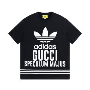 ハイブランドGucc1 x Adidas 半袖Tシャツ偽物 高品質 2色展開 上品でラグジュアリーなスタイル 男女兼用 夏のワードローブ
