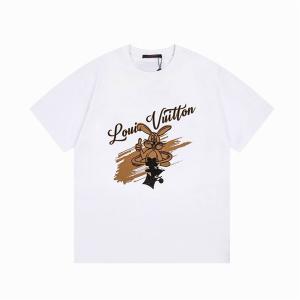 LOUIS VUITTONルイヴィトンコピーAVEC POCHE UPSIDE DOWN LVメンズクルーネック半袖Tシャツ