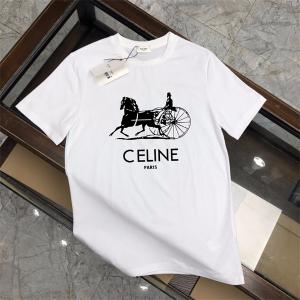 セリーヌ 新春セールアイテム Tシャツ/ティーシャツ 今年らしく魅力的アップ 3色可選 新作エレガントに着こなす_ブランド コピー 激安(日本最大級)