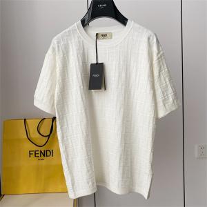 フェンディ コピーFENDI激安大特価低価純綿吸汗性強い軽やかｔシャツ高品質半袖トップス男性用ブラックホワイト