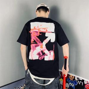 人気定番な黒と赤のオフホワイト コピー　Off-White　カジュアルスタイルの男子半袖Tシャツ_Off-White オフホワイト_ブランド コピー 激安(日本最大級)