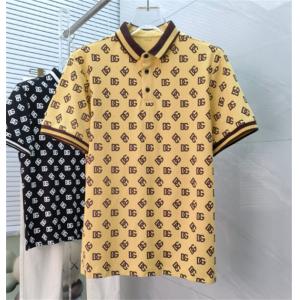 プリントメンズ半袖tシャツファションスタイルダークグレー黒白DOLCE&GABBANAドルチェ & ガッバーナ 通販