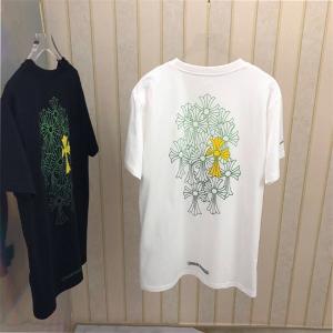 春夏トレンドカラー 人気ファッション雑誌でも掲載 クロムハーツ CHROME HEARTS 半袖Tシャツ 2色可選 男女兼用_クロムハーツ CHROME HEARTS_ブランド コピー 激安(日本最大級)