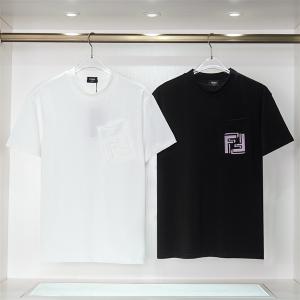 フェンディ スーパー コピーFENDI驚きの破格値大得価ラフゆったりｔシャツ動きやすいデザインブラックホワイト