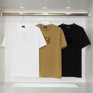 激安大特価新作高品質男性魅力コットン100％ｔシャツ色あせないブラックホワイトロックFENDIフェンディ コピー