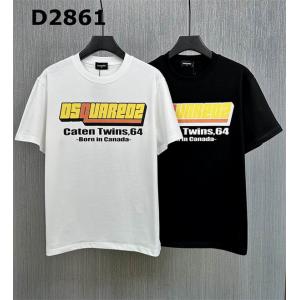 2色可選春夏 DSQUARED2 ディースクエアード 格安！ 半袖Tシャツ 首胸ロゴ_ディースクエアード DSQUARED2_ブランド コピー 激安(日本最大級)