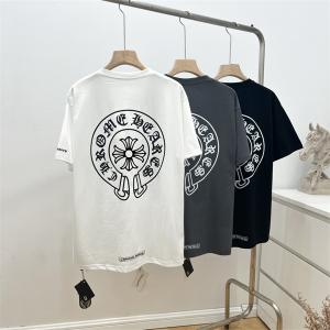 CHROME HEARTS HALF SLEEVE T-SHIRT HORSESHOE GREY クロムハーツ　半袖Tシャツ ホースシュー / スクロールロゴ　Ｔシャツ :lk1101:SKYTREK - 通販ショッピング