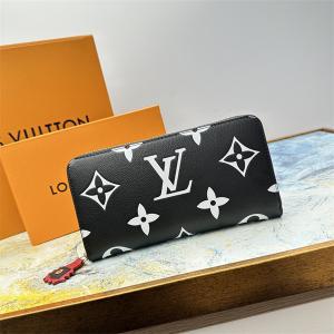 Louis Vuitton ルイ ヴィトン 財布 コピー ユニークなデザインに夢中！入手困難！ブラック ジッパー ファッション 最安値