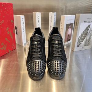 CHRISTIAN LOUBOUTIN お買い得品質保証 メンズ スウェード ストーン付 ルブタン スニーカー ヒョウ柄 カジュアル靴_クリスチャンルブタン CHRISTIAN LOUBOUTIN_ブランド コピー 激安(日本最大級)