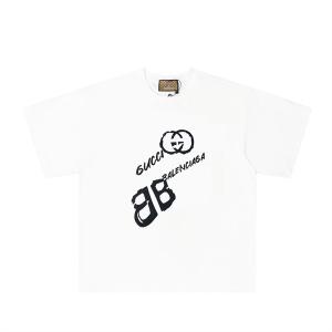 Balenciaga X Gucc1即旬な装いに Tシャツ/ティーシャツ  夏にぴったり限定アイテム バレンシアガコピー BALENCIAGA_半袖Tシャツ_メンズファッション_スーパーコピーブランド激安通販 専門店