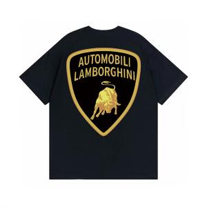 爆買い新作登場Supremeランボルギーニ　シュプリーム　Ｔシャツコピー　メンズ　半袖tシャツ　英字ロゴ付き　ブラック　ホワイト　2色