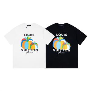 大特価完売品！LOUIS VUITTONルイヴィトン激安メンズトップス半袖クルーネックTシャツブラック、ホワイト2色