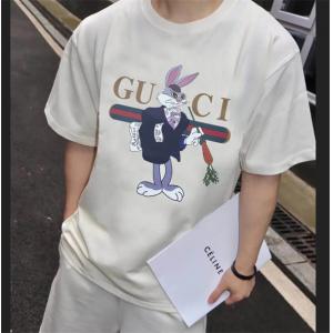 Tシャツ/ティーシャツ風通しのよいGUCC1 スーパーコピー春夏流行ファッション 2色可選_半袖Tシャツ_メンズファッション_スーパーコピーブランド激安通販 専門店