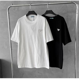 PRADA プラダ 半袖Tシャツ 2色可選 春夏のトレンドア...