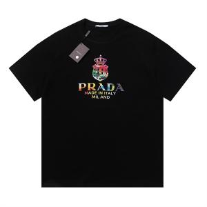 【SALE！】 プラダ PRADA 半袖Tシャツ 2色可選 目前の注目ブランド_半袖Tシャツ_メンズファッション_スーパーコピーブランド激安通販 専門店