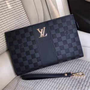 春夏で一番注目されたモデル ルイ ヴィトン 通販 コピー louis vuitton メンズ クラッチバッグ 日常 激安 ブラック レザー