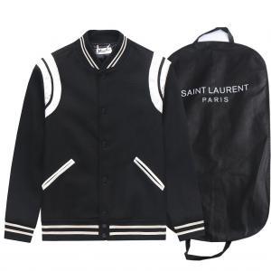 サンローランジャケットコピーSaint Laurent Paris　SLP刺繍モデル 野球コート  ジャケット 通販激安デザインシンプルカジュアルスタイルフォーマル