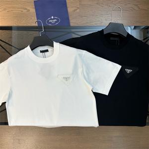 春夏 PRADA プラダ半袖Tシャツ 優しいフィット感_半袖...