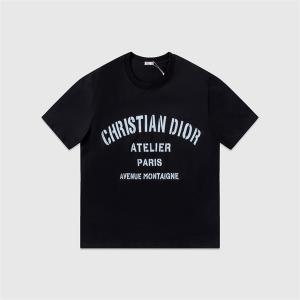 大人気のDIORシリーズ合わせやすいホワイトとくすみブラック半袖ｔシャツ偽物