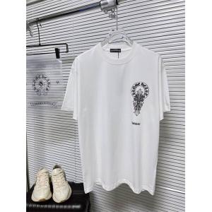 吸汗速乾機能の高い生地のCHROME HEARTSクロムハーツスーパーコピーメンズクルーネック半袖Tシャツ人気品