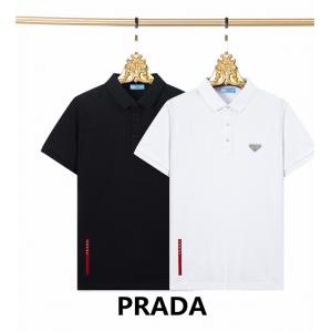 春夏 デザイン性の高い PRADA プラダ ポロシャツスーパ...