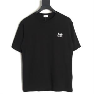セリーヌtシャツコピーメンズ サメ半袖 クルーネック ロゴ刺...