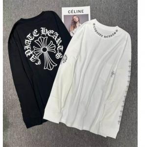 新色コスメ人気ブランド 長袖Tシャツ CHROME HEAR...