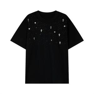 SSトレンド新品登場 クロムハーツ CHROME HEARTS 半袖Tシャツ 2色可選 男女兼用 夏の定番スタイルをアップ__ブランド コピー 激安(日本最大級)