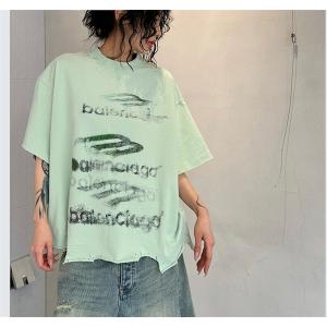 BALENCIAGA バレンシアガ Tシャツコピー  丸首 スタイリッシュでおしゃれ新作