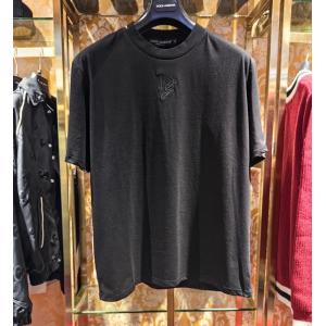 新作入荷人気肌触りのいいスムース素材ドルチェ & ガッバーナ 激安DOLCE & GABBANAストレッチｔシャツ半袖黒赤