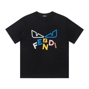 大人気FENDIＴシャツモンスターフェンデイプリント半袖Ｔシャツクールネック