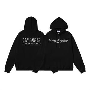 Maison Margielaメゾン マルジェラ パーカー コピー ナンバーロゴ プリント カジュアル シンプル 激安 お洒落