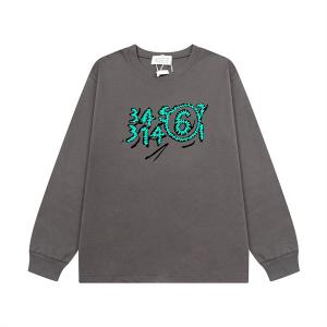 グレー人気Maison Margielaメゾン マルジェラトレーナコピー ストリート風 グラフィックプリント ユニセックス
