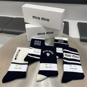 ミュウミュウコピー Miu Miu  ソックス レディース 靴下 5足セット人気オシャレ使い勝手