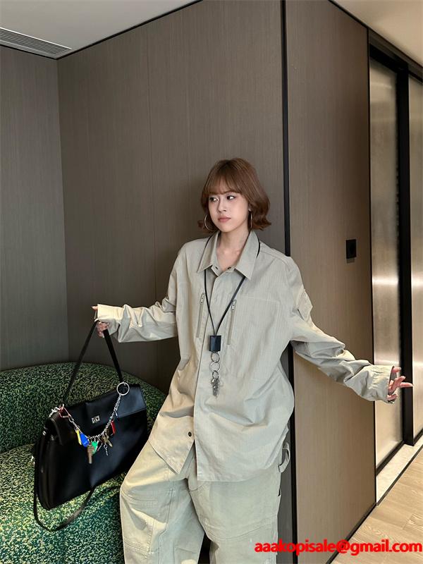 バレンシアガ スーパーコピー シャツジャケット ダブルジップ仕様 長袖 カジュアル シンプル デザイン BALENCIAGA