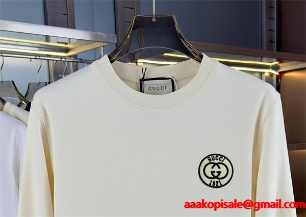 グッチ コピー エンブレムロゴ オーバーネック スウェット パーカー アイコニック ブラック GUCCI