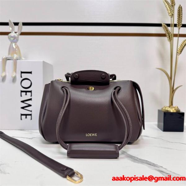 ロエベ コピー ハンモックバッグ ブラウン ショルダー トップハンドル スーパーコピー LOEWE