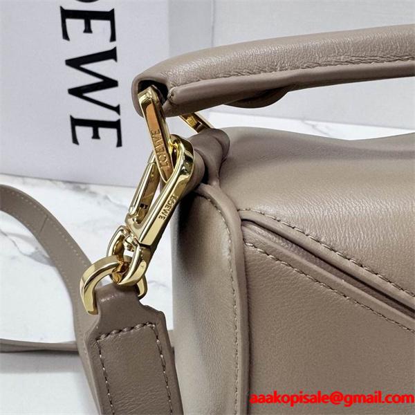 LOEWE 偽物 パズルバッグ タン レザー ゴールド金具 高品質 N級品 当店イチオシ ロエベ